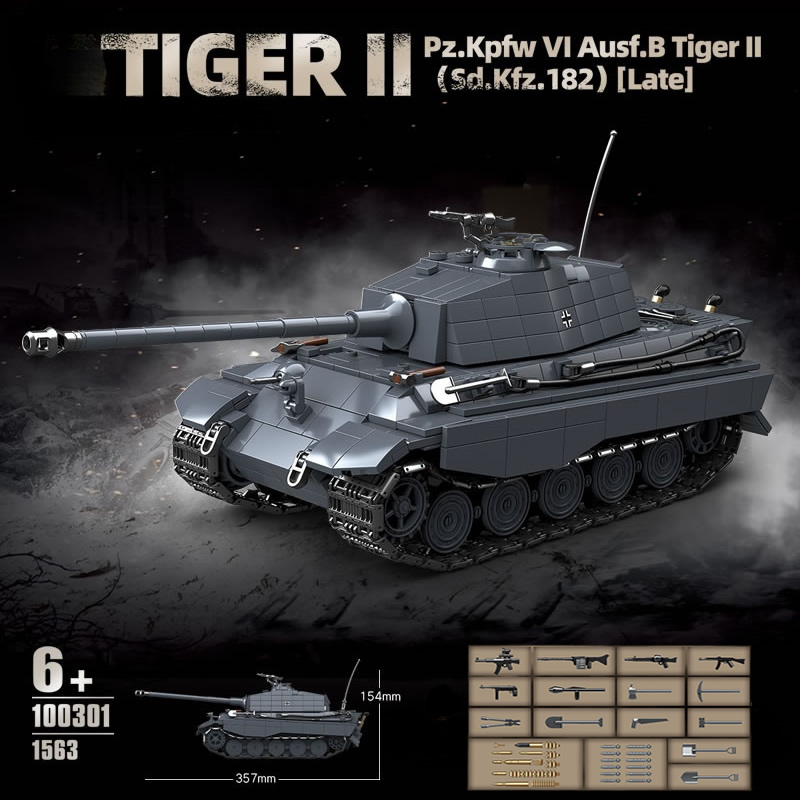 WW2 militar el tanque pesado K - Building Blocks reseña y precio