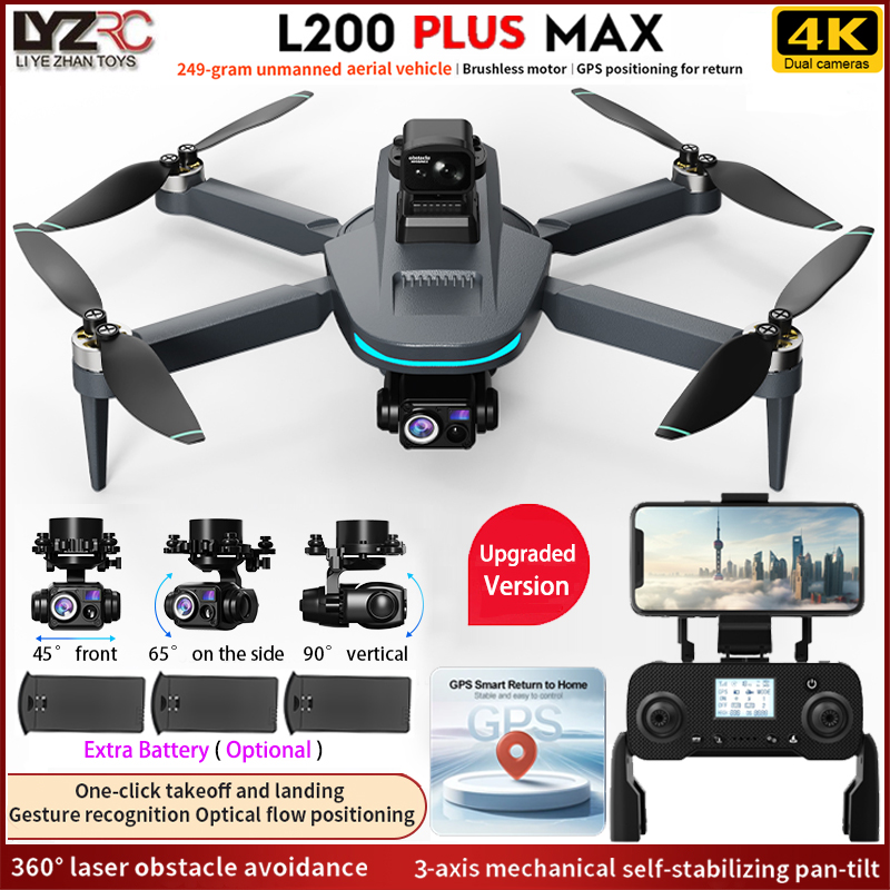 Nuevo Dron L200 PLUS MAX GPS 5 - Fpv Brushless Rc Drone 4K reseña y precio