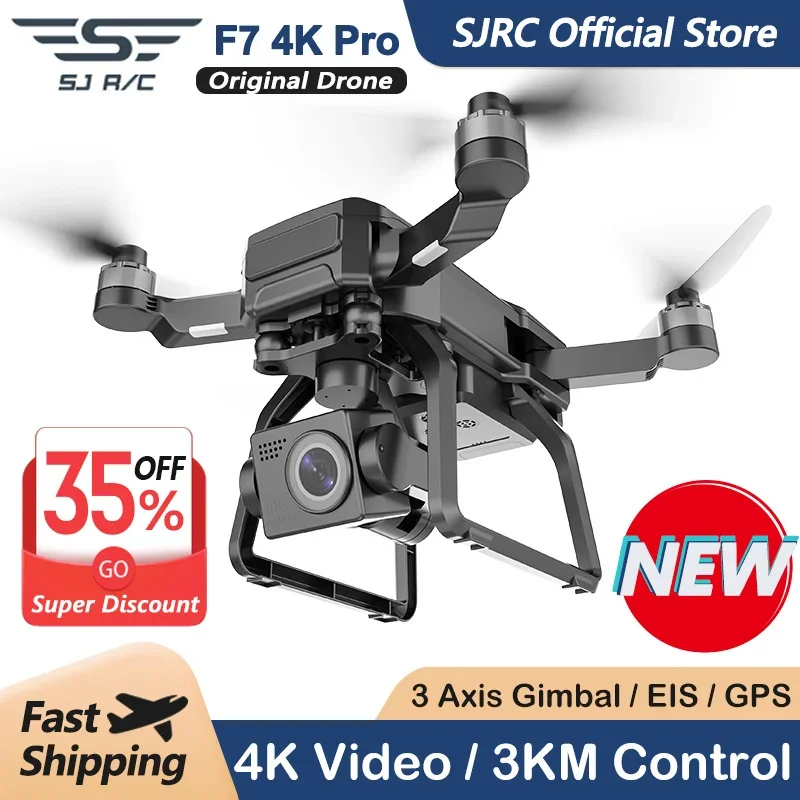 SJRC F7 4K PRO Cámara Drone GP - Fpv Brushless Rc Drone 4K reseña y precio
