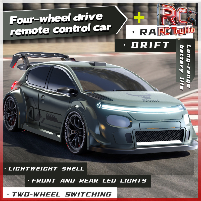 Coche de carreras eléctrico a  - Rc Drift Car 1 24 Scale 4Wd reseña y precio